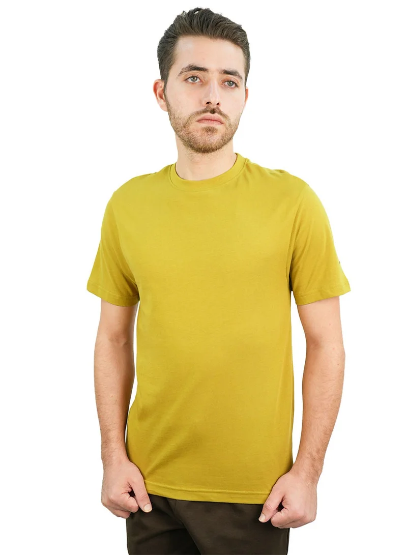 جيوردانو تيشيرت قطن جوردانو رجالي بقصة ضيقة وياقة دائرية وأكمام قصيرة